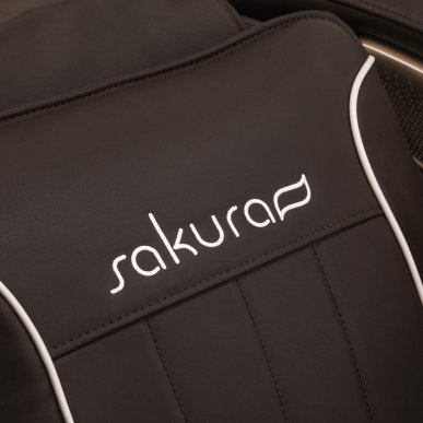 Professionele massagestoel Sakura Comfort Plus 806 bruin voor ontspanning, wellness en herstel in salon en thuis