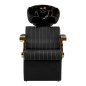 Bac de lavage barbier Gabbiano Marcus Gold noir et or Bac de lavage barbier Gabbiano Marcus Gold noir et or