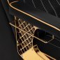 Bac de lavage barbier Gabbiano Marcus Gold noir et or Bac de lavage barbier Gabbiano Marcus Gold noir et or
