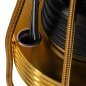 Bac de lavage barbier Gabbiano Marcus Gold noir et or Bac de lavage barbier Gabbiano Marcus Gold noir et or