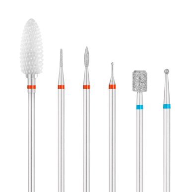 Frezenset EXO Podo Set voor pedicure, podologie en manicure voor nauwkeurige bewerking van nagels en verhardingen