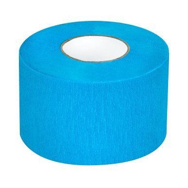 Papieren kapperskragen blauw, 5 stuks voor nekbescherming tijdens knippen, scheren en stylen in kapsalon en barbershop