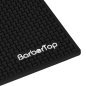 Kleine zwarte barbiermat voor tools voor barbershop en kapsalon – antislip werkbladmat voor tondeuse, trimmer en kammen