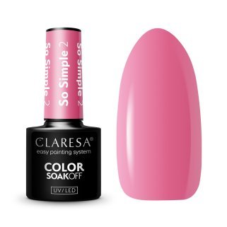 Gellak Claresa So Simple 2 5 g candyroze met hybride formule voor egale manicure, intense pigmentatie en kleur tot 3 weken