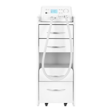 Professionele nagelfrees Saeyang Cyclone-Vac met afzuiging en Mini 969 kast voor podologie, pedicure en manicure