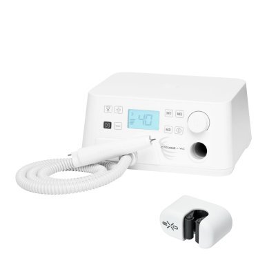 Professionele nagelfrees Saeyang Cyclone-Vac met afzuiging en Mini 969 kast voor podologie, pedicure en manicure