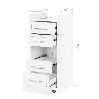 Professionele nagelfrees Saeyang Cyclone-Vac met afzuiging en Mini 969 kast voor podologie, pedicure en manicure