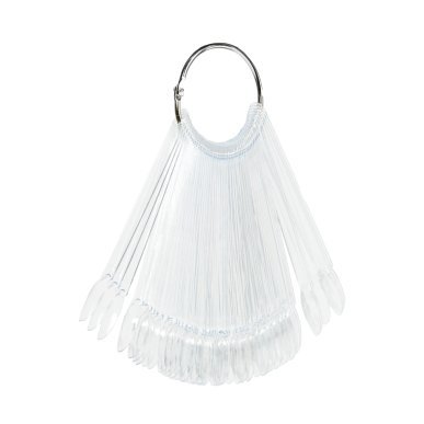 Nagellak-displaywiel WZ2 transparant, 50 stuks voor gellak, gels, bases, tops en nailart-effecten in salon en collectie