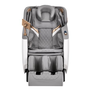 Massagestoel Sakura Classic 306 wit-grijs met massageprogramma's voor professioneel salonwerk, wellness, spa en behandelruimtes