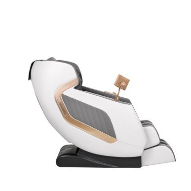 Massagestoel Sakura Classic 306 wit-grijs met massageprogramma's voor professioneel salonwerk, wellness, spa en behandelruimtes