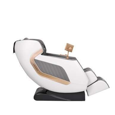 Massagestoel Sakura Classic 306 wit-grijs met massageprogramma's voor professioneel salonwerk, wellness, spa en behandelruimtes