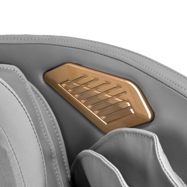 Massagestoel Sakura Classic 306 wit-grijs met massageprogramma's voor professioneel salonwerk, wellness, spa en behandelruimtes