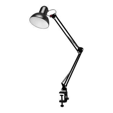 Bureaulamp voor behandelingen PiX 314 zwart met tafelklem, E27 tot 60 W voor professionele salons en praktijken