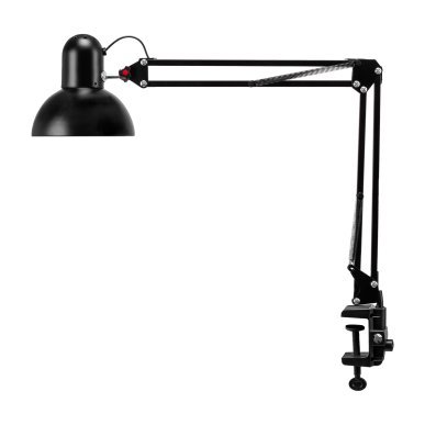Bureaulamp voor behandelingen PiX 314 zwart met tafelklem, E27 tot 60 W voor professionele salons en praktijken