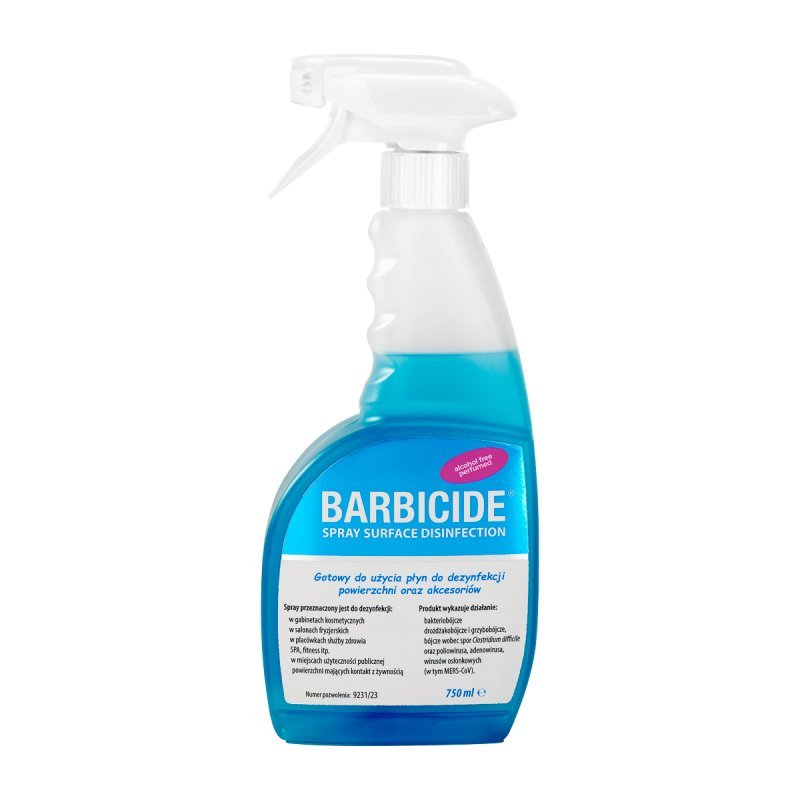 Barbicide spray for disinfection of all surfaces 750ml fragranced  