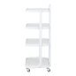 Cosmetische trolley Giovanni H6702 wit met glazen planken voor professionele salons en georganiseerde behandelingen