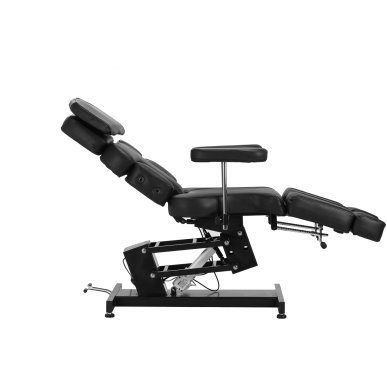 Elektrische tattoo stoel Pro Ink 3710 zwart voor professionele tattoo studio's met elektrische hoogteverstelling 60–80 cm