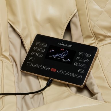 Professionele massagestoel Sakura Comfort Plus 806 beige voor wellness en spa met ontspannende massageprogramma’s