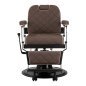 Barberstoel Carlos Classic bruin voor professioneel knippen, scheren en comfortabel salonwerk in de barbershop