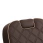 Barberstoel Carlos Classic bruin voor professioneel knippen, scheren en comfortabel salonwerk in de barbershop