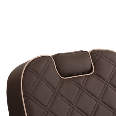 Barberstoel Carlos Classic bruin voor professioneel knippen, scheren en comfortabel salonwerk in de barbershop