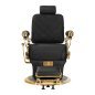 Professionele barberstoel Gabbiano Leonardo Gold zwart-goud voor comfortabel werken in de barbershop en professionele salon