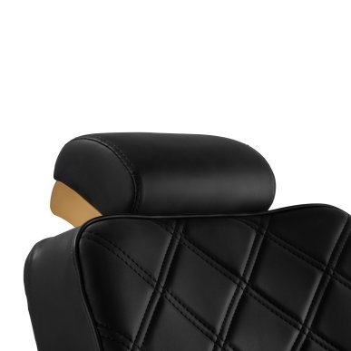 Professionele barberstoel Gabbiano Leonardo Gold zwart-goud voor comfortabel werken in de barbershop en professionele salon