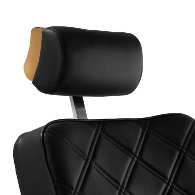 Professionele barberstoel Gabbiano Leonardo Gold zwart-goud voor comfortabel werken in de barbershop en professionele salon