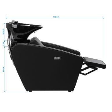 Kapperswasunit Gabbiano Emma salon voor comfortabel haarwassen, hygiëne en werkorganisatie in salon en barbershop