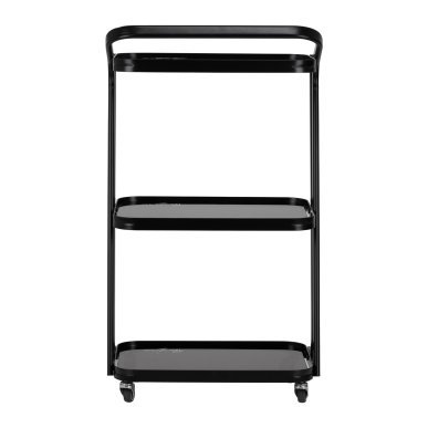 Professionele cosmetische trolley Pro Ink 6701 zwart voor georganiseerde salonwerkplekken en comfortabel specialistisch werk