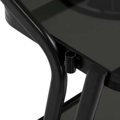 Professionele cosmetische trolley Pro Ink 6701 zwart voor georganiseerde salonwerkplekken en comfortabel specialistisch werk