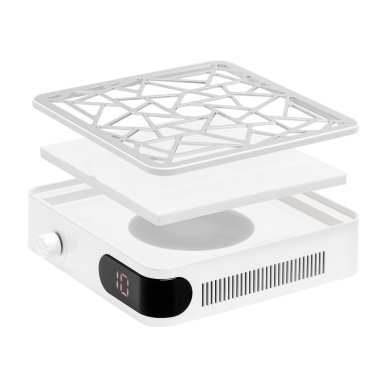 Nagelstofafzuiger Momo P10 Pro voor manicure voor comfortabel en hygiënisch salonwerk en een georganiseerde werkplek