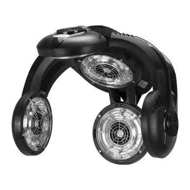 Wandinfraroodapparaat Gabbiano GD-505W zwart voor professioneel salonwerk, 70–90 °C, werktijd 1–59 min voor kapsalons