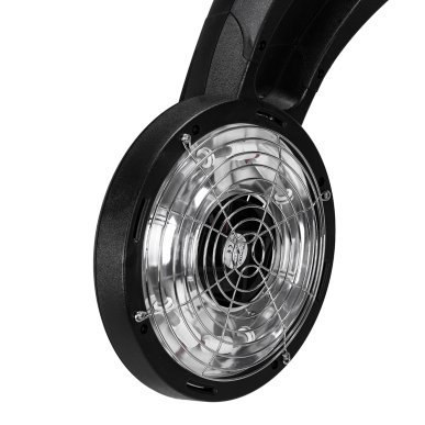 Wandinfraroodapparaat Gabbiano GD-505W zwart voor professioneel salonwerk, 70–90 °C, werktijd 1–59 min voor kapsalons