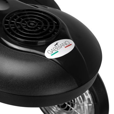 Wandinfraroodapparaat Gabbiano GD-505W zwart voor professioneel salonwerk, 70–90 °C, werktijd 1–59 min voor kapsalons