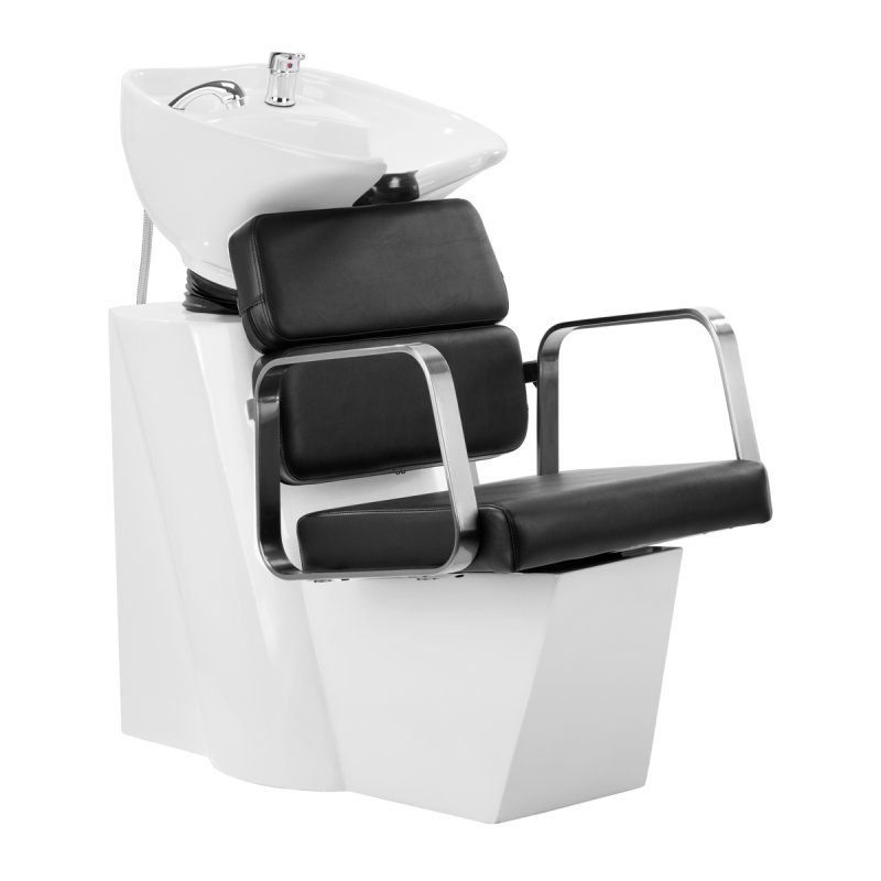 Professionele kapperswasunit Gabbiano Porto zwart voor comfortabel haarwassen in kapsalon en barbershop, voor professioneel Professionele kapperswasunit Gabbiano Porto zwart voor comfortabel haarwassen in kapsalon en barbershop, voor professioneel