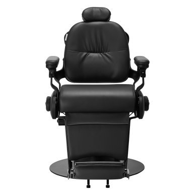 Elektrische barberstoel Gabbiano Duke zwart voor professioneel knippen, scheren en comfortabel salonwerk in de barbershop