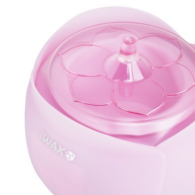 Professionele waxverwarmer iWax Flower roze voor waxontharing met gecontroleerde verwarming in de schoonheidssalon