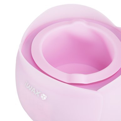 Professionele waxverwarmer iWax Flower roze voor waxontharing met gecontroleerde verwarming in de schoonheidssalon