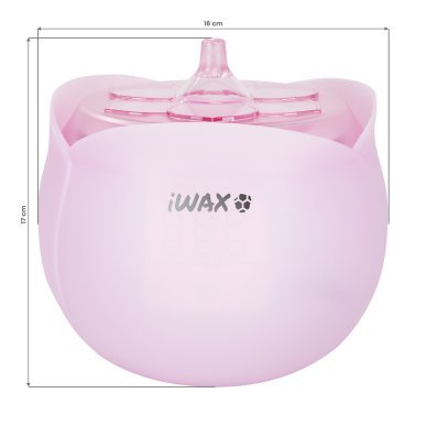 Professionele waxverwarmer iWax Flower roze voor waxontharing met gecontroleerde verwarming in de schoonheidssalon
