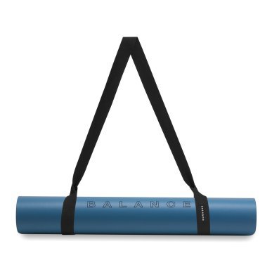 Yogamat Balance Yoga Mat donkerblauw voor yoga, pilates en functionele training met stabiele ondersteuning voor thuis en studio
