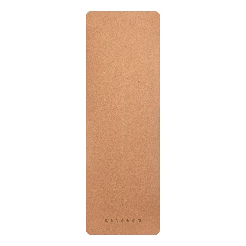 Yogamat Balance Yoga Mat van kurk en natuurrubber voor yoga, pilates en training met stabiele ondersteuning voor dagelijks Yogamat Balance Yoga Mat van kurk en natuurrubber voor yoga, pilates en training met stabiele ondersteuning voor dagelijks