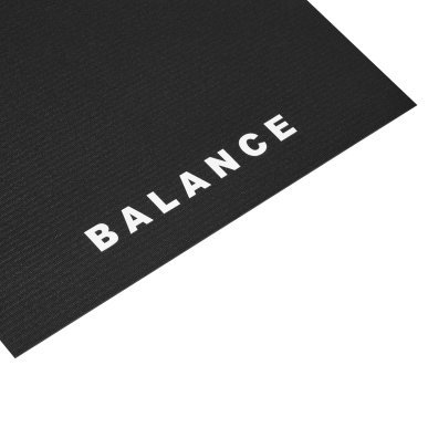 Yogamat Balance PVC zwart voor yoga, pilates en training met stabiele ondersteuning en comfortabele grip voor thuis en studio