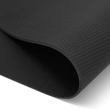 Yogamat Balance PVC zwart voor yoga, pilates en training met stabiele ondersteuning en comfortabele grip voor thuis en studio