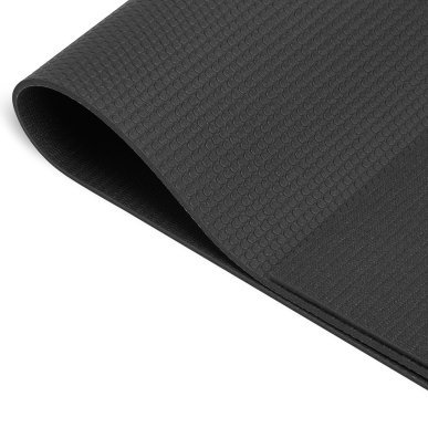 Yogamat Balance PVC zwart voor yoga, pilates en training met stabiele ondersteuning en comfortabele grip voor thuis en studio