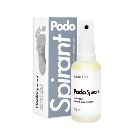 Product tegen voettranspiratie Podoland PodoSpirant 50 ml voor professionele voetverzorging en bescherming tegen