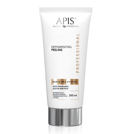 Depigmenterende peeling APIS DEPIQ PRO SYSTEM 200 ml voor egale, heldere en zachte huidverzorging in de professionele salon