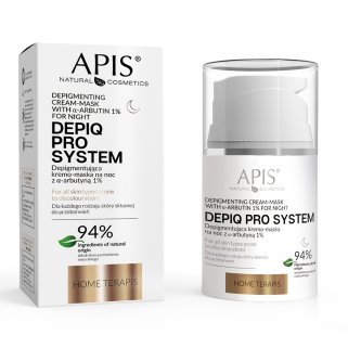 Depigmenterend nachtcrèmemasker APIS DEPIQ PRO SYSTEM 50 ml voor een egale, heldere huid en professionele huidverzorging