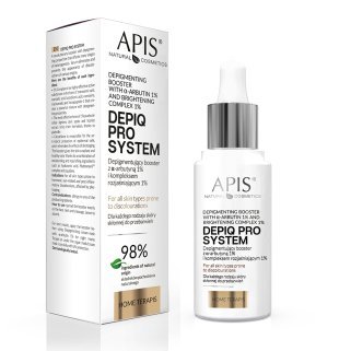 Depigmenterende booster APIS DEPIQ PRO SYSTEM 30 ml voor een egale, verhelderde teint en professionele huidverzorging