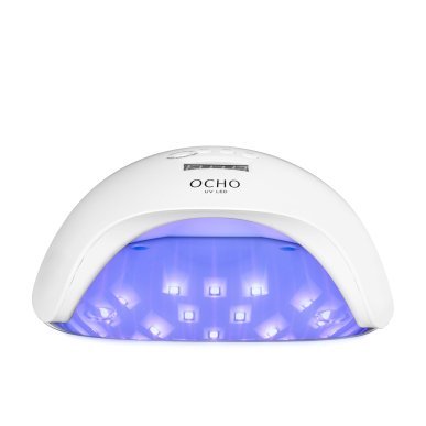 Professionele UV LED nagellamp OCHO NAILS X13 65W wit voor manicure en pedicure, snel uitharden met spiegelbodem